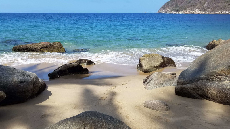 The cove from Isabel's Beach, Yelapa, Jalisco, MX